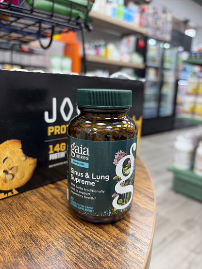 Gaia Herbs Respiratory Sinus&Lung Supreme (60 liquid phytonutrients-caps herbal supplement)