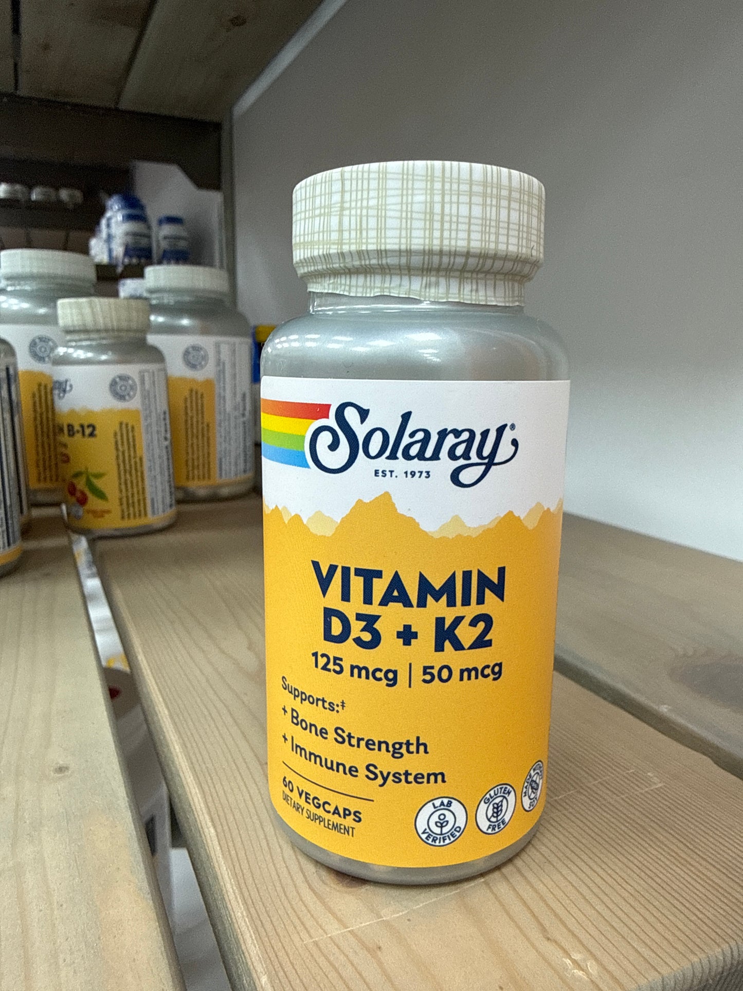 Solaray Vitamin D3+K2 (60 vegcaps)