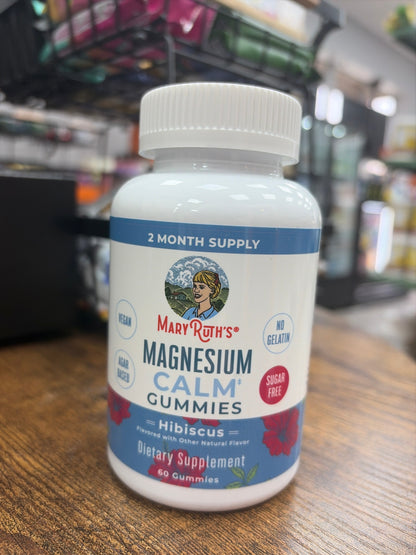 Mary Ruth’s Magnesium Calm Gummies Hibiscus 60 Gummies