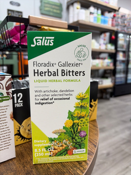 Floradix Gallexier Herbal Bitters Liquid Herbal Formula (relief of occasional indigestion) 8.5 FL. OZ. Vegan