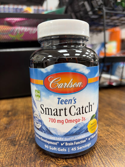 Carlson Teen’s Smart Catch 700mg Omega-3s (90 softgels)