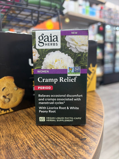 Gaia Herbs Women Cramp Relief Period (60 Vegan Capsules)