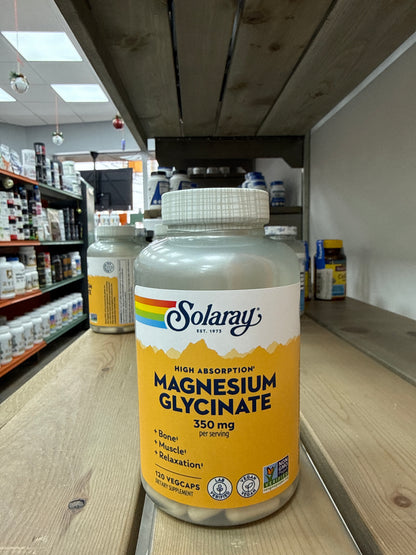 Solaray High Absorption Magnesium Glycinate 350 mg (120 vegcaps)