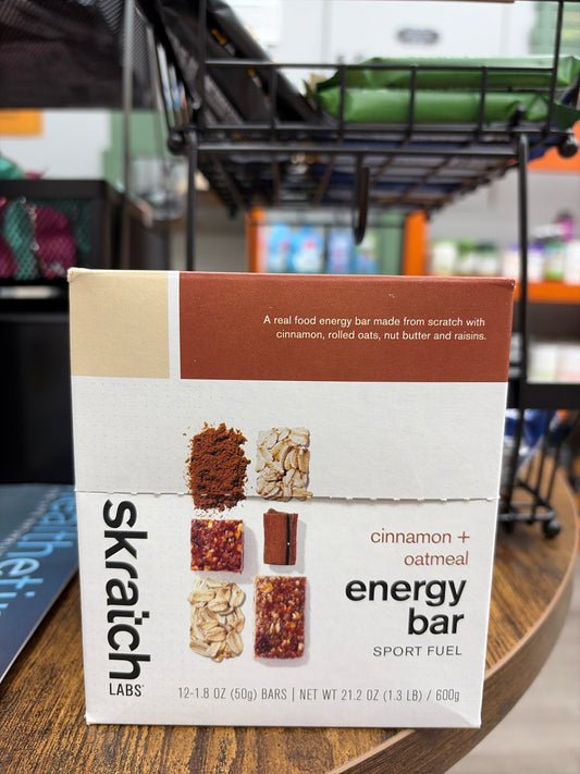 Skratch Labs Energy Bar Box(12 Bars)Cinnamon+Oatmeal