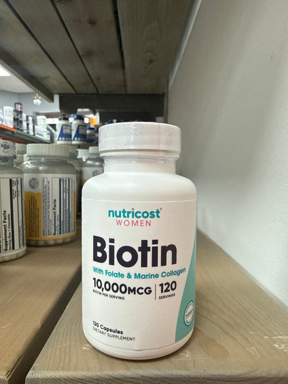 Nutricost Women Biotin 10.000mcg (120 servings)