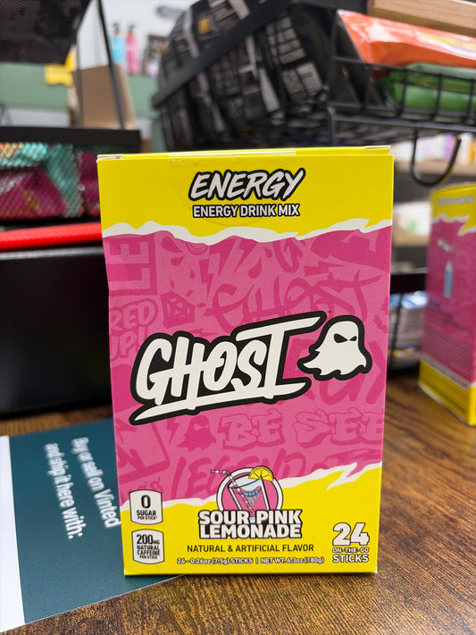 Ghost Enery Drinks 24 Sticks Sour-Pink Lemonade