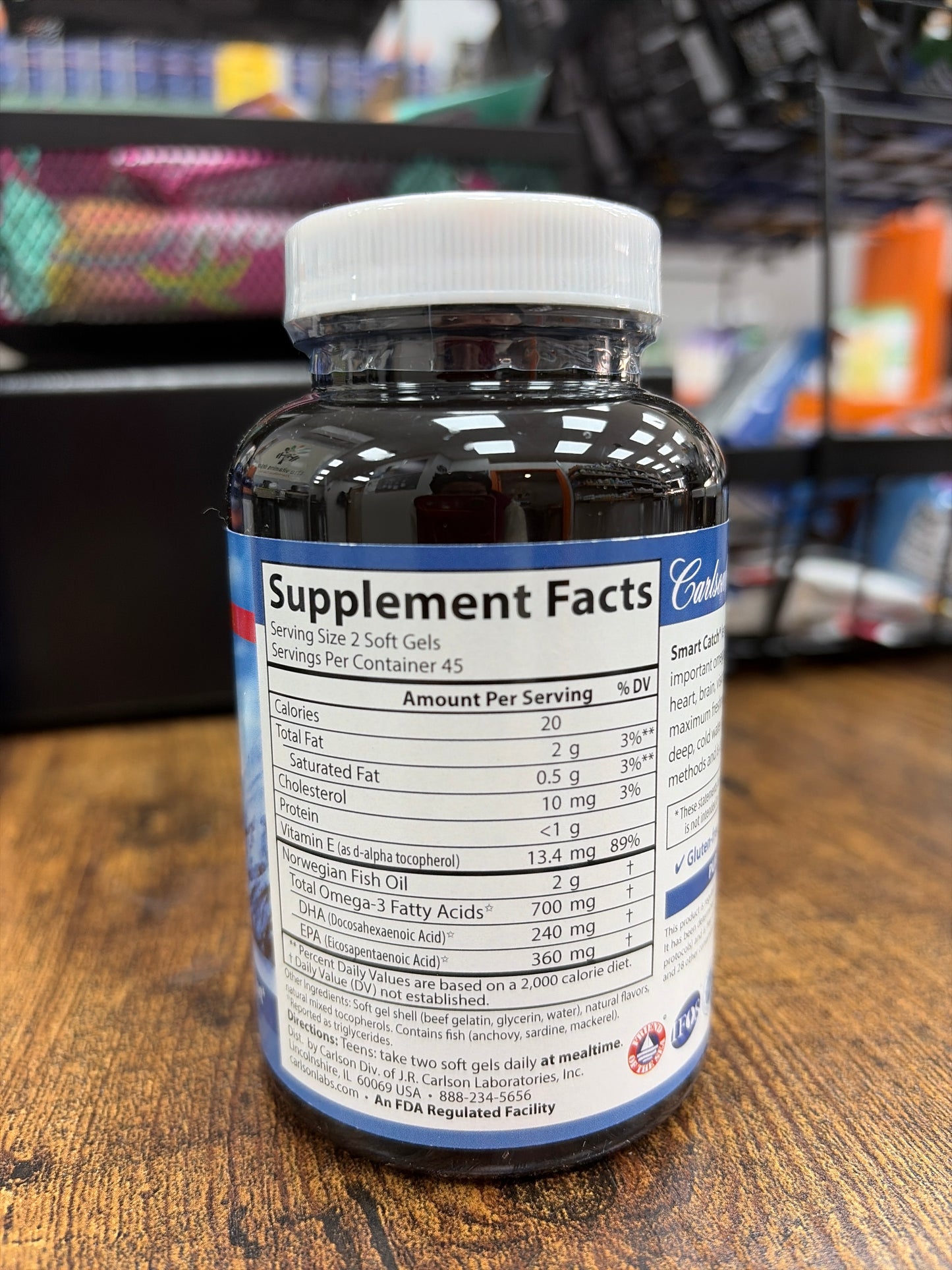 Carlson Teen’s Smart Catch 700mg Omega-3s (90 softgels)