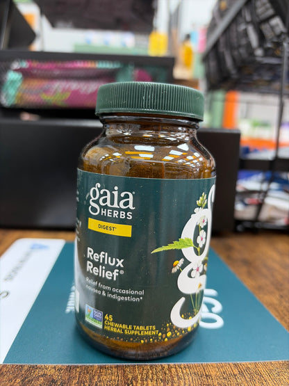 Gaia Herbs Reflux Relief Tabs 45 CT