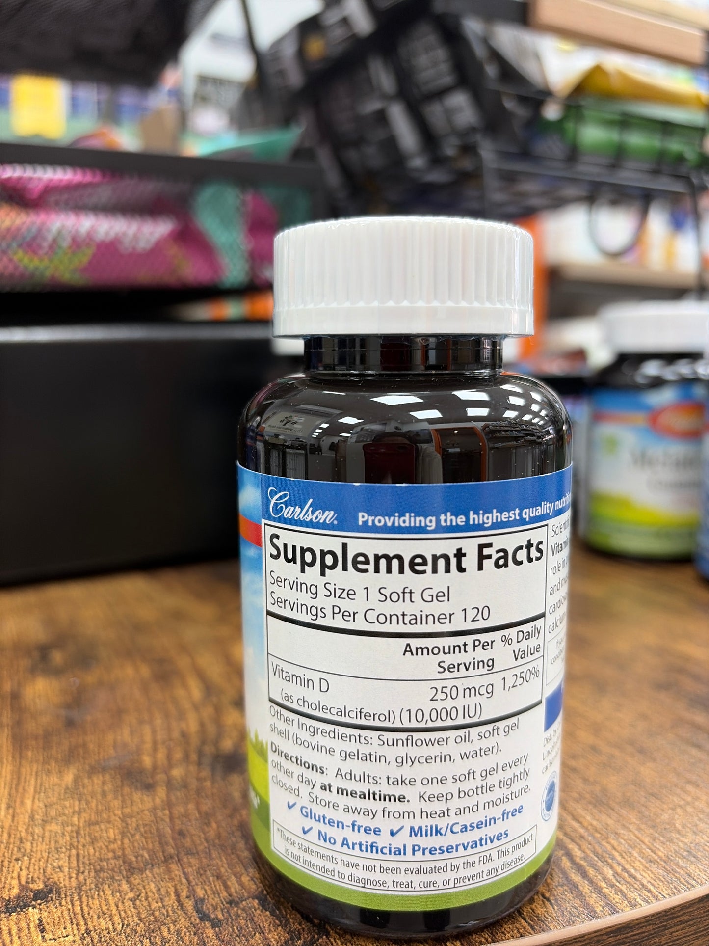 Carlson Vitamin D3 250 mcg(10,000 IU)