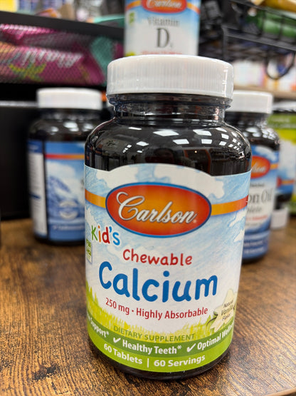 Carlson Chewable Calcium 60 Tablets