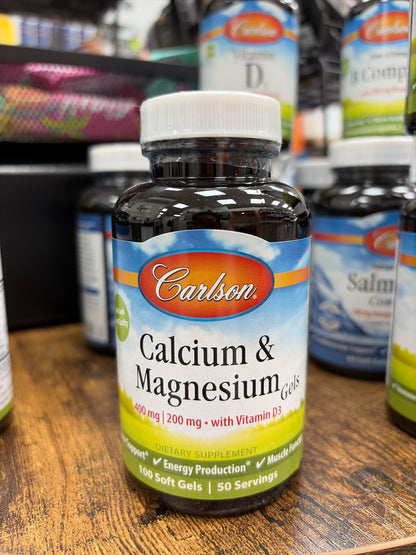 Carlson Calcium&Magnesium Gels with Vitamin D3 100 (softgels)