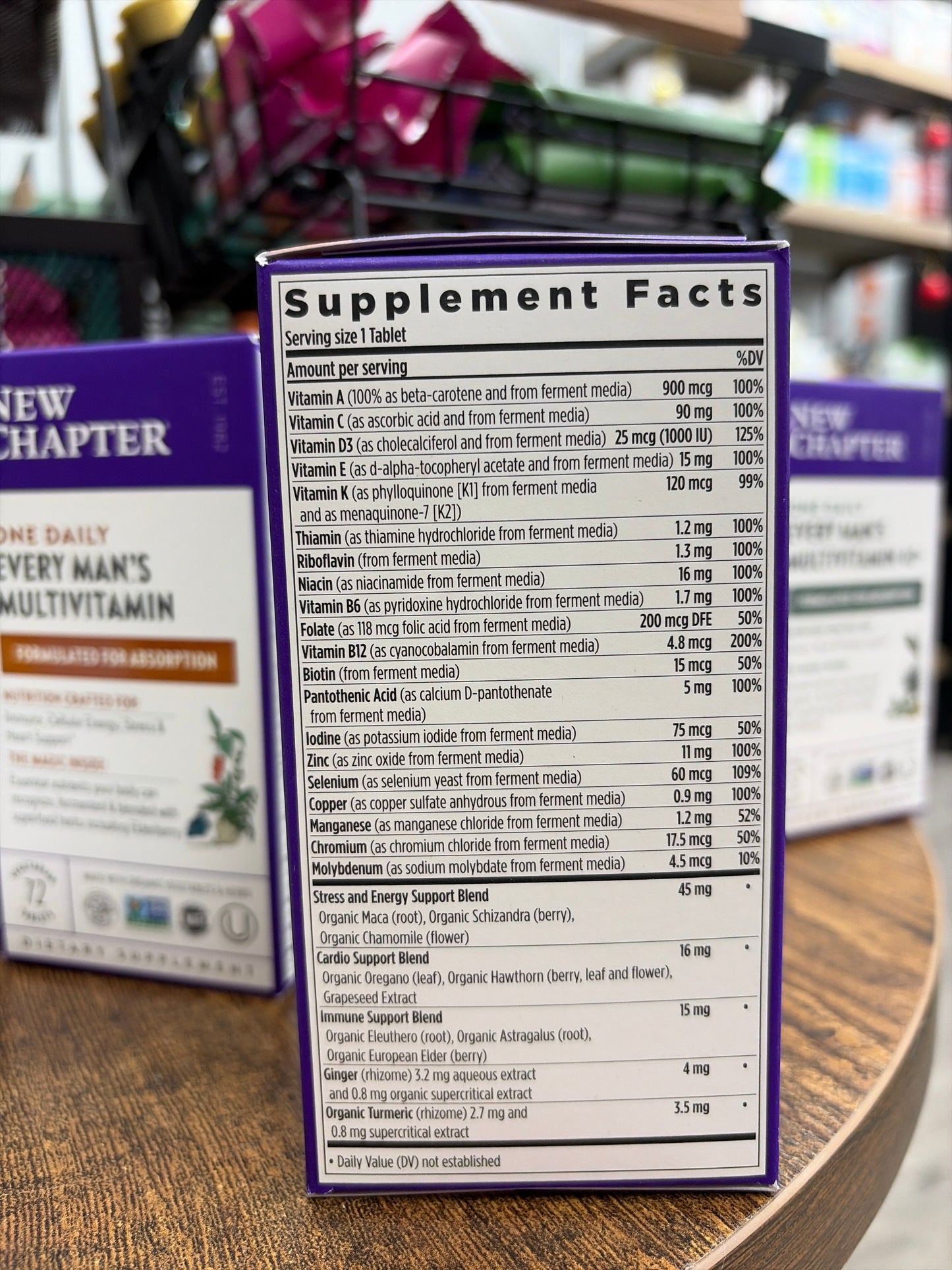 New Chapter One Daily Every Man’s Multivitamin (72 Vegetarian Tablets)