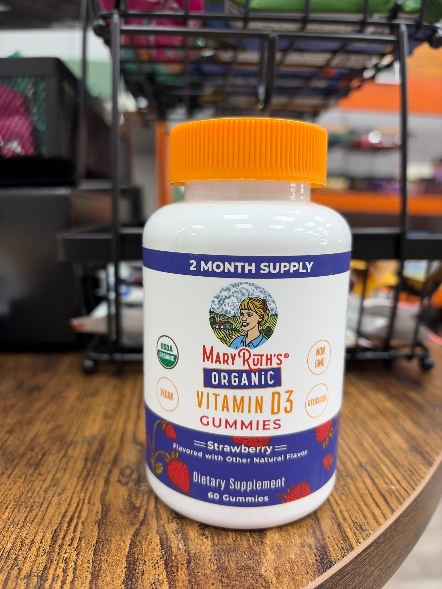 Mary Ruth’s Organic Vitamin D3 Gummies Strawberry (60 Gummies)