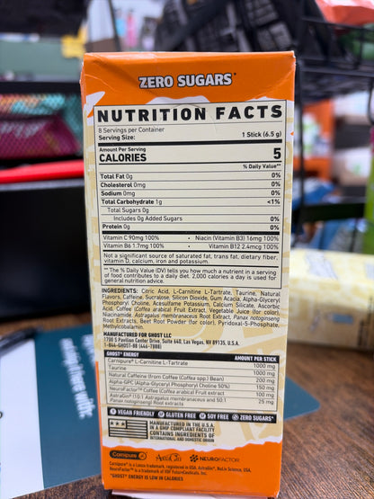 Ghost Energy Orange Cream 8 Sticks