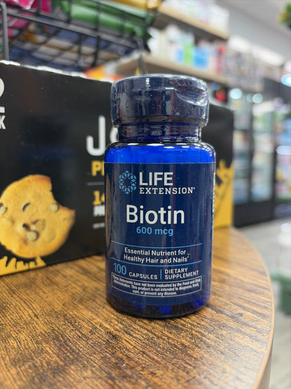 Life Extension Biotin (600 mcg) 100 Capsules