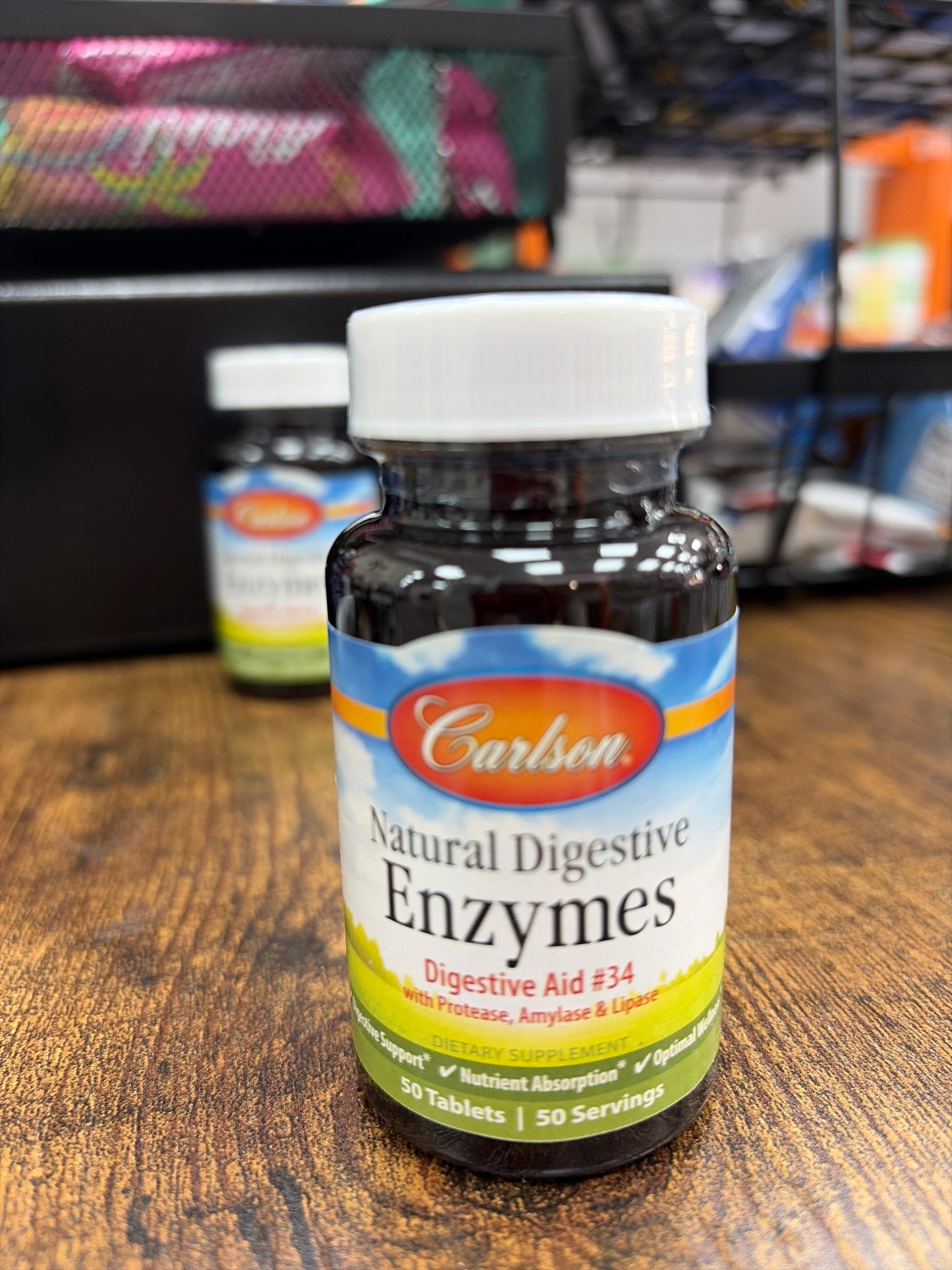 Carlson Natural Digestive Enzymes 50 Tablets