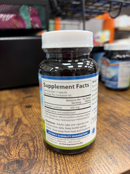 Carlson N.A.C 500 mg (60 vegetarian capsules)