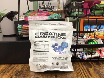 Bucked Up Creatine Gummy Bucks Blue Blast