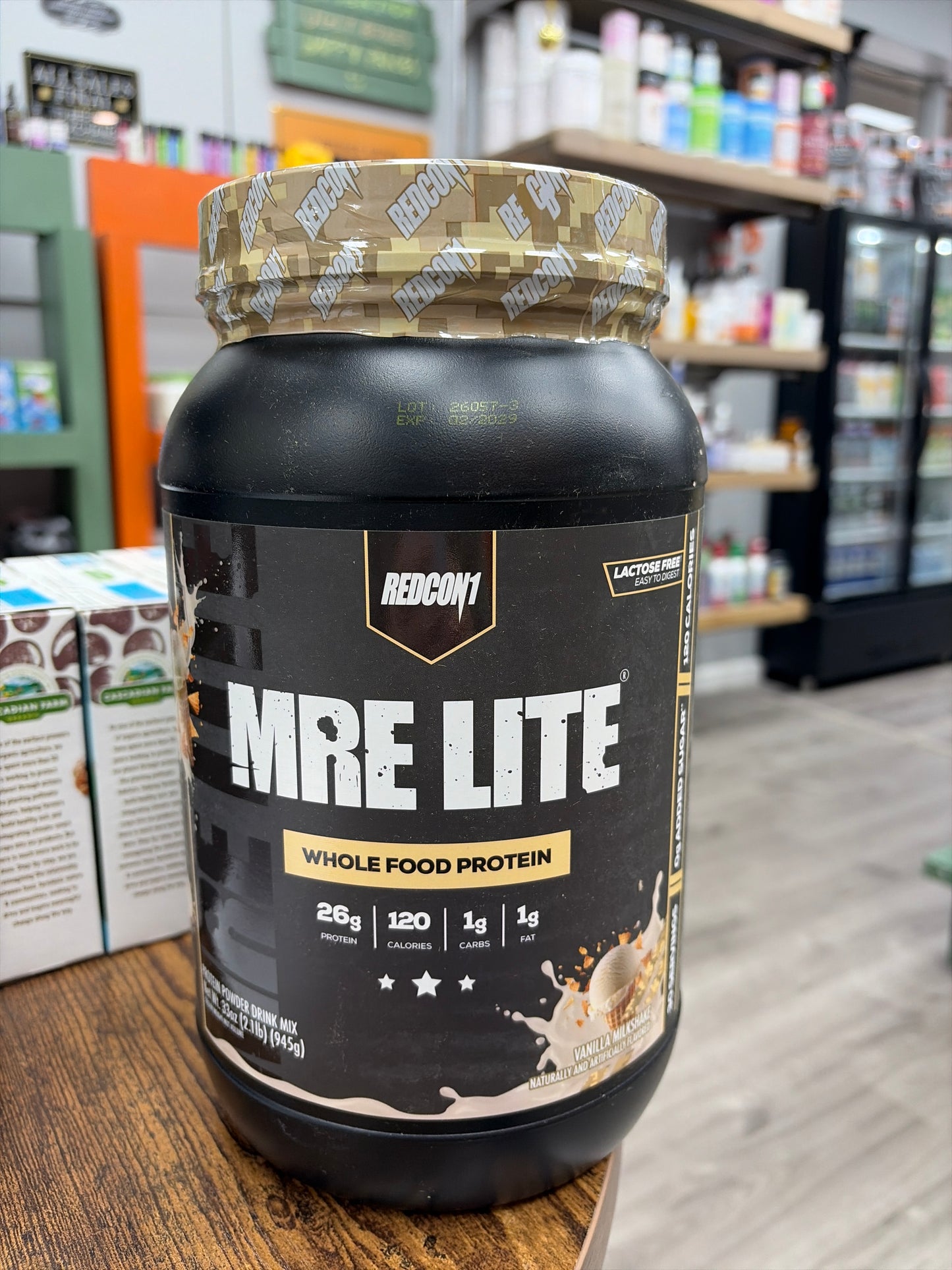 RedCon1 MRE Lite Whole Food Protein Vanilla Milkshake 2.1 LB
