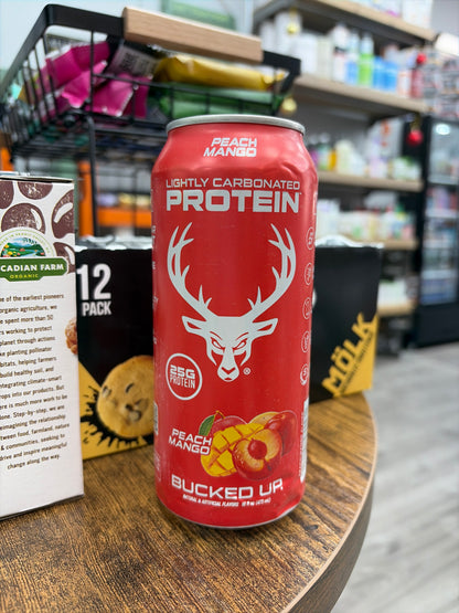 Bucked Up Lightly Carbonated Protein Peach Mango 16 fl/oz