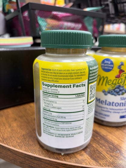MegaFood Sleep Melotonin Berry (54 Gummies)
