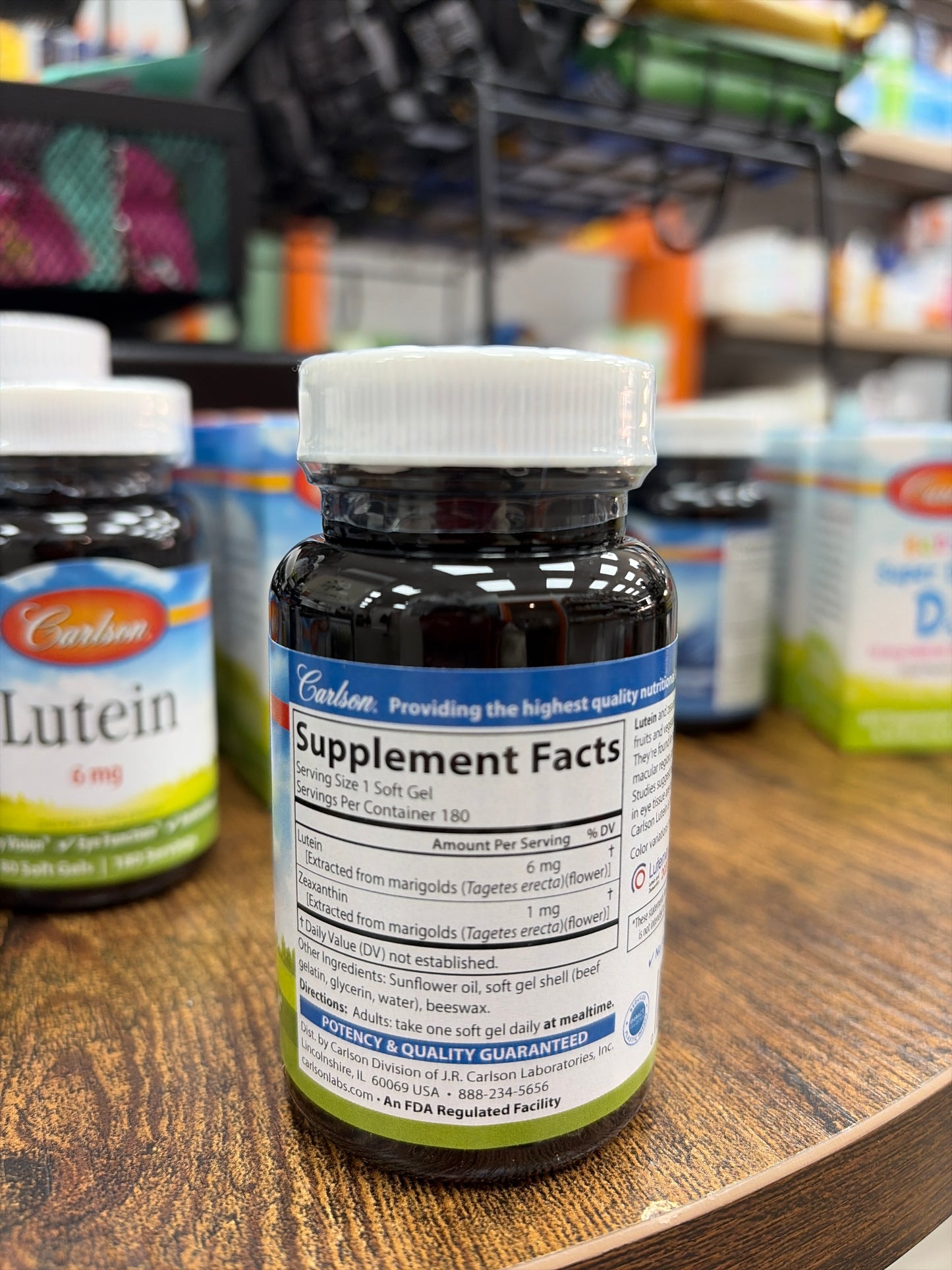 Carlson Lutein 6mg (180 soft gels)