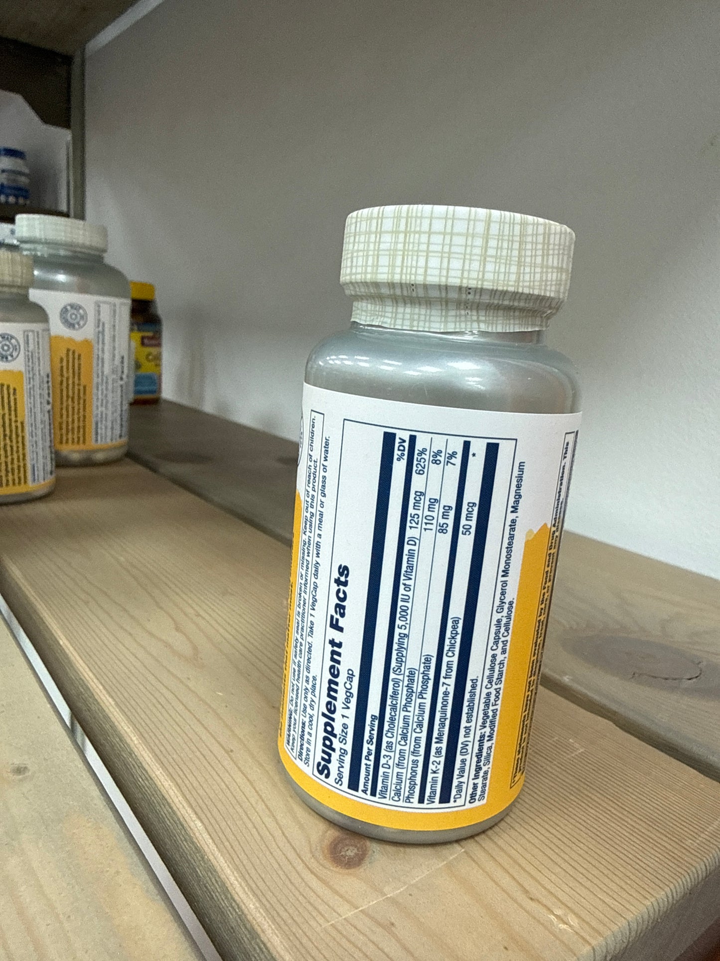 Solaray Vitamin D3+K2 (60 vegcaps)