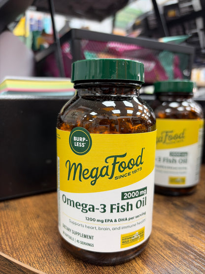 MegaFood Omega-3 Fish Oil 1200mg EPA&DHA per serving (90softgels)