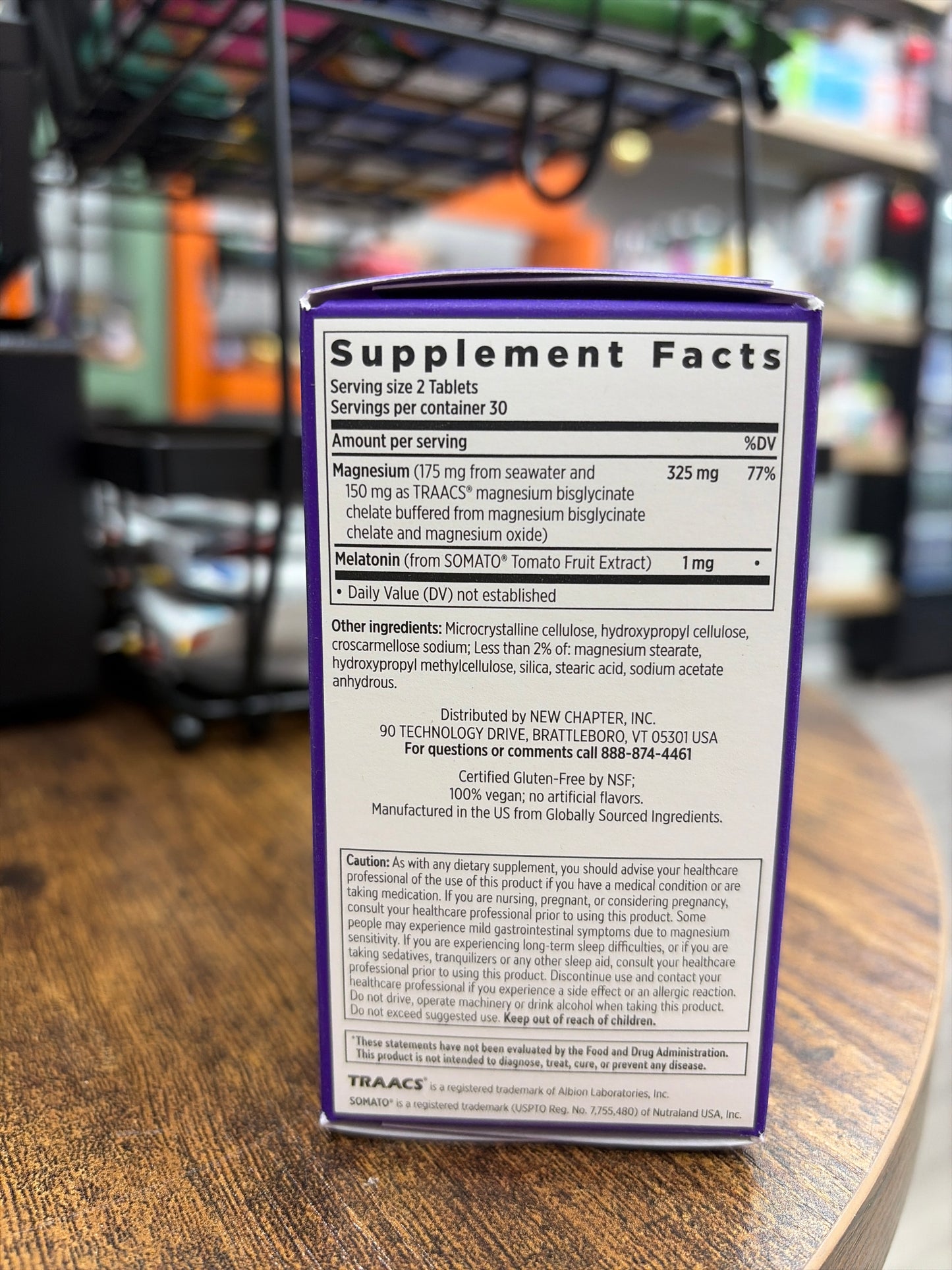 Magnesium+Plant Based Melatonin 60 Vegan Tablets