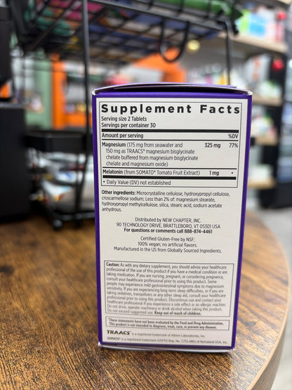 Magnesium+Plant Based Melatonin 60 Vegan Tablets