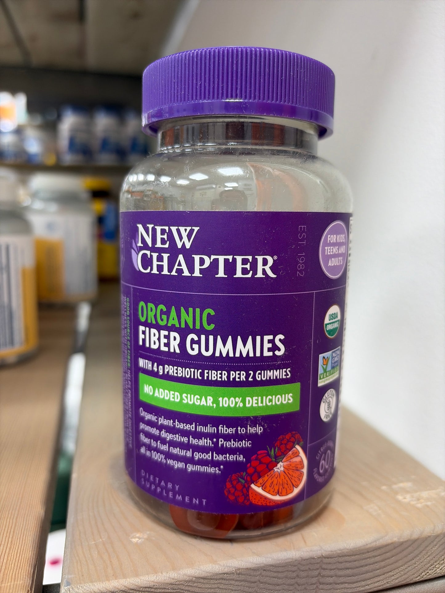 New Chapter Organic Fiber Gummies ( 60 Citrus Berry Flavored Gummies)