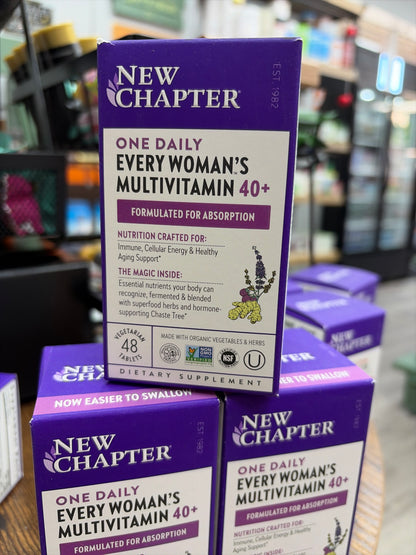 New Chapter One Daily Every Woman’s Multivitamin 40+ (48 Vegan Tablets)