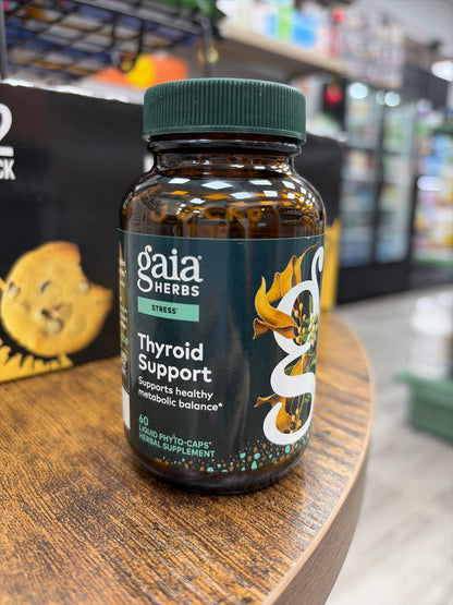 Gaia Herbs Stress Thyroid Support (60 liquid phytonutrients-caps herbal supplement)