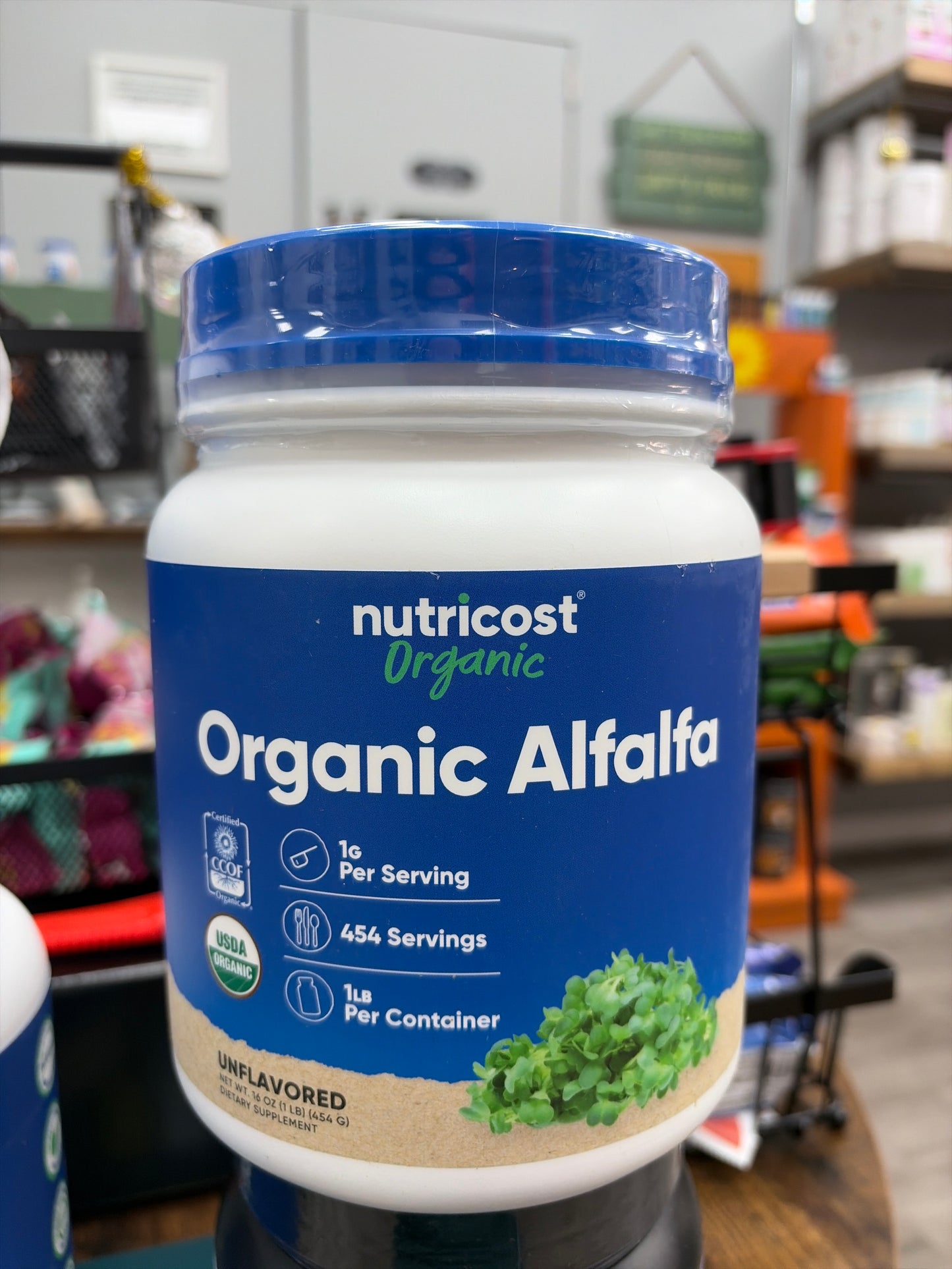 Nutricost Organic Alfalfa Unflavored 1 LB