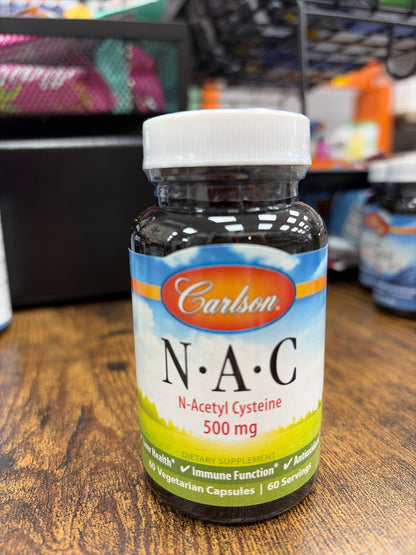 Carlson N.A.C 500 mg (60 vegetarian capsules)
