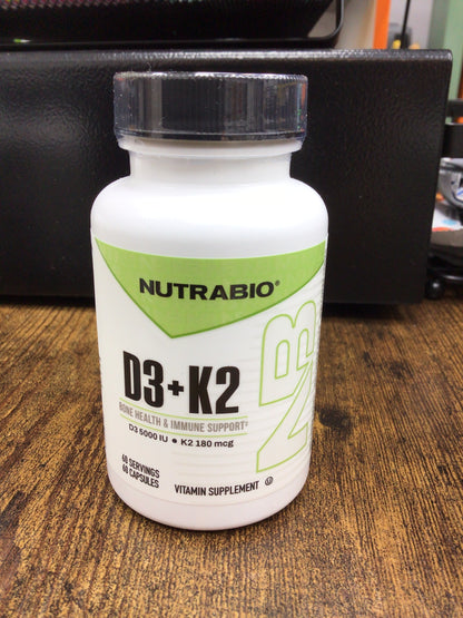 Nutrabio d3+k2 60 serving