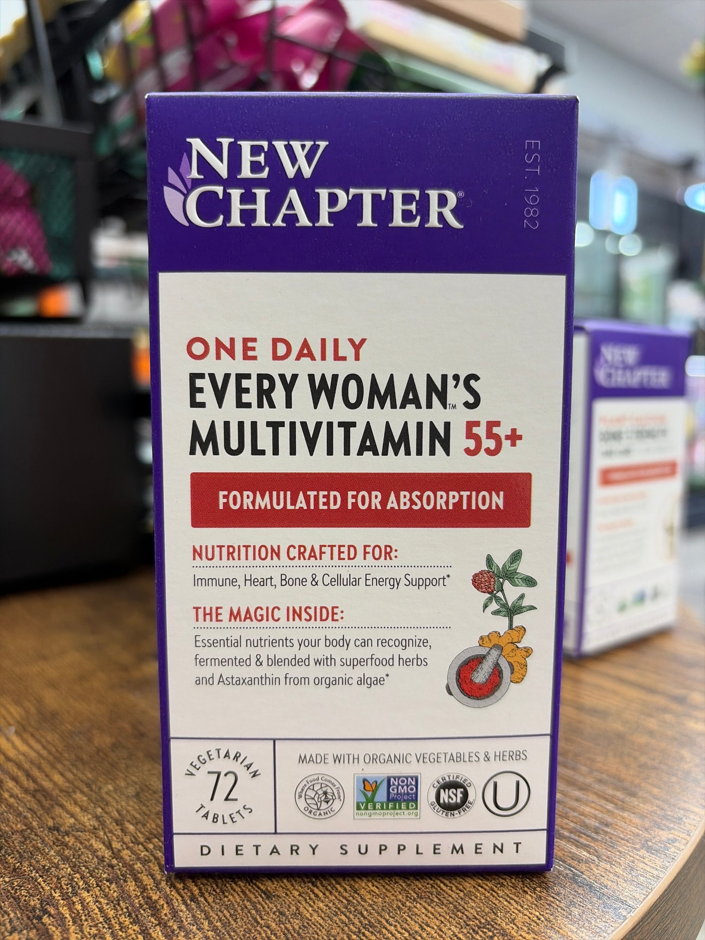 New Chapter One Daily Every Woman’s Multivitamin 55+ (72 Vegetarian Tablets)
