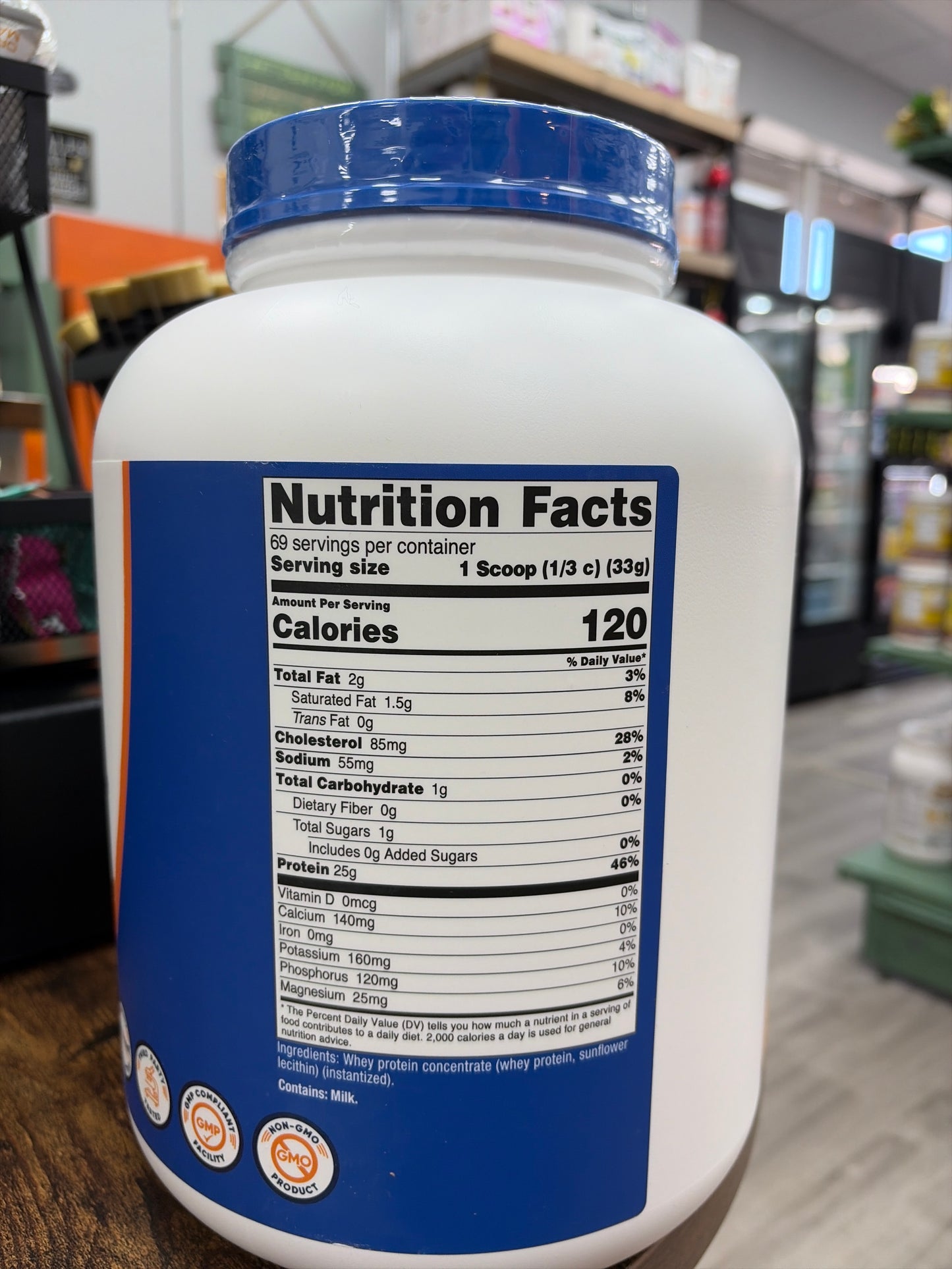 Nutricost Whey Protein Unflavored 5 LB