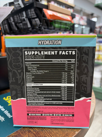 Ghost Hydration Electrolytes+ Kiwi Strawberry 24 Sticks