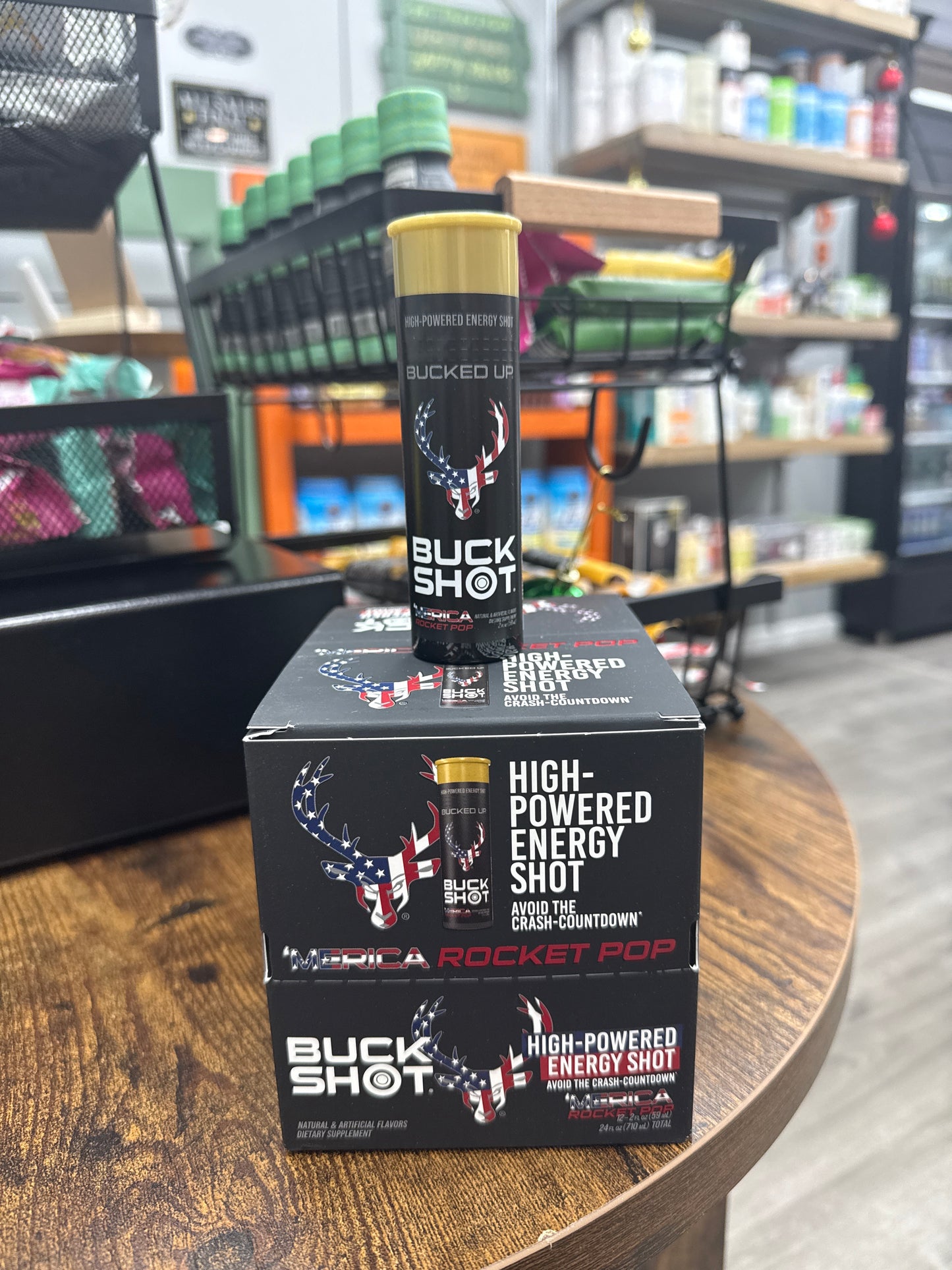 Bucked Up High-Powered Energy Shot Rocket Pop (12 Pieces)