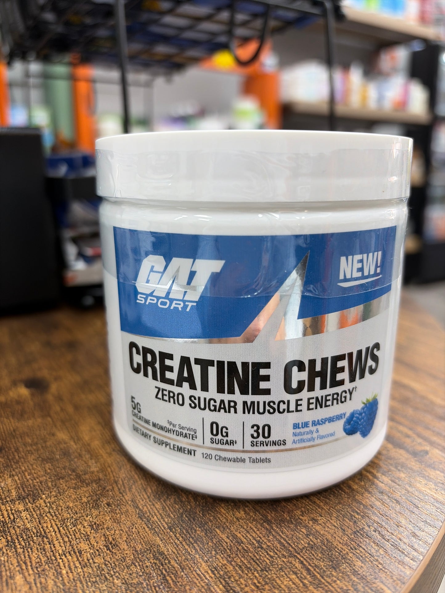 GAT Sport Nitraflex Chews Creatine  Blue Raspberry(120 tablets)