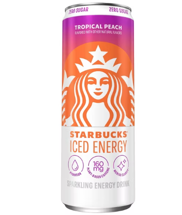 Starbucks Iced Tropical Peach Energy Drink - 12 fl oz Can