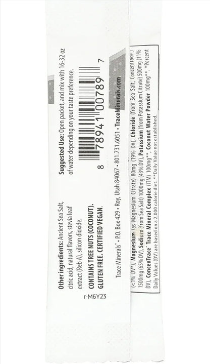 Trace Minerals Research Salty Watermelon Zerolyte Drink Mix SGL, 0.26 Oz