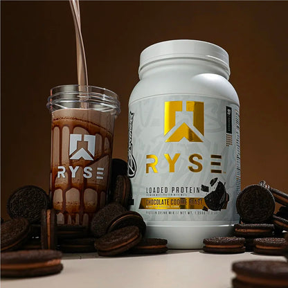 RYSE Loaded Protein Powder - Chocolate Cookie Blast - 25g Whey Protein Isolate & Concentrate with Prebiotic Fiber & MCTs - Low Carb, Low Sugar, Digestive-Friendly - 27 Servings / 2 lb Tub
Amazon's Choice