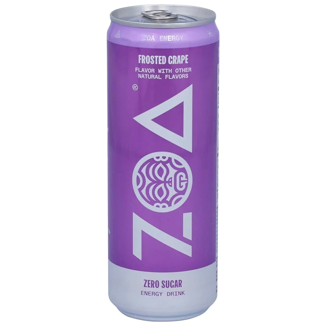 ZOA FROSTED GRAPE ZERO SUGAR 12oz CAN