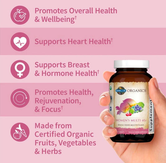 Garden of Life Women's Multi 40+ 60 Tablets