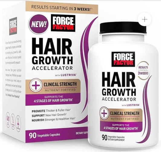 Force Factor Hair Growth Accelerator 90 Veggie Tablets
