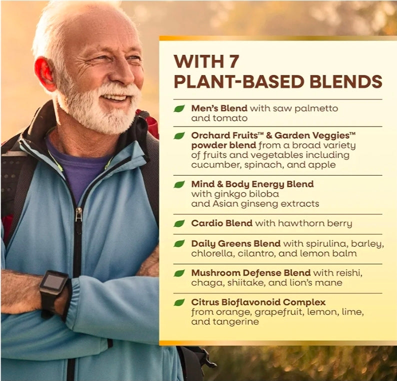 Nature's Way Alive! Men’s 50+ Daily Ultra Multivitamins, High Potency Formula, Supports Healthy Brain, Eyes & Heart*, with Methylated Vitamin B12, Gluten-Free, 150 Tablets