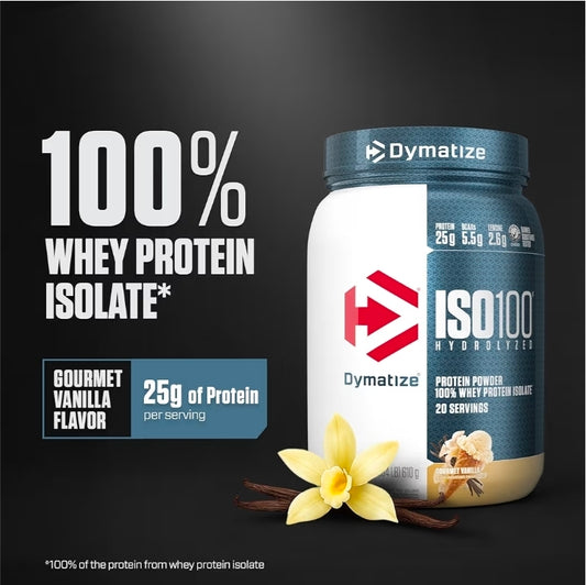 Dymatize ISO100 Protein Powder Gourmet Vanilla