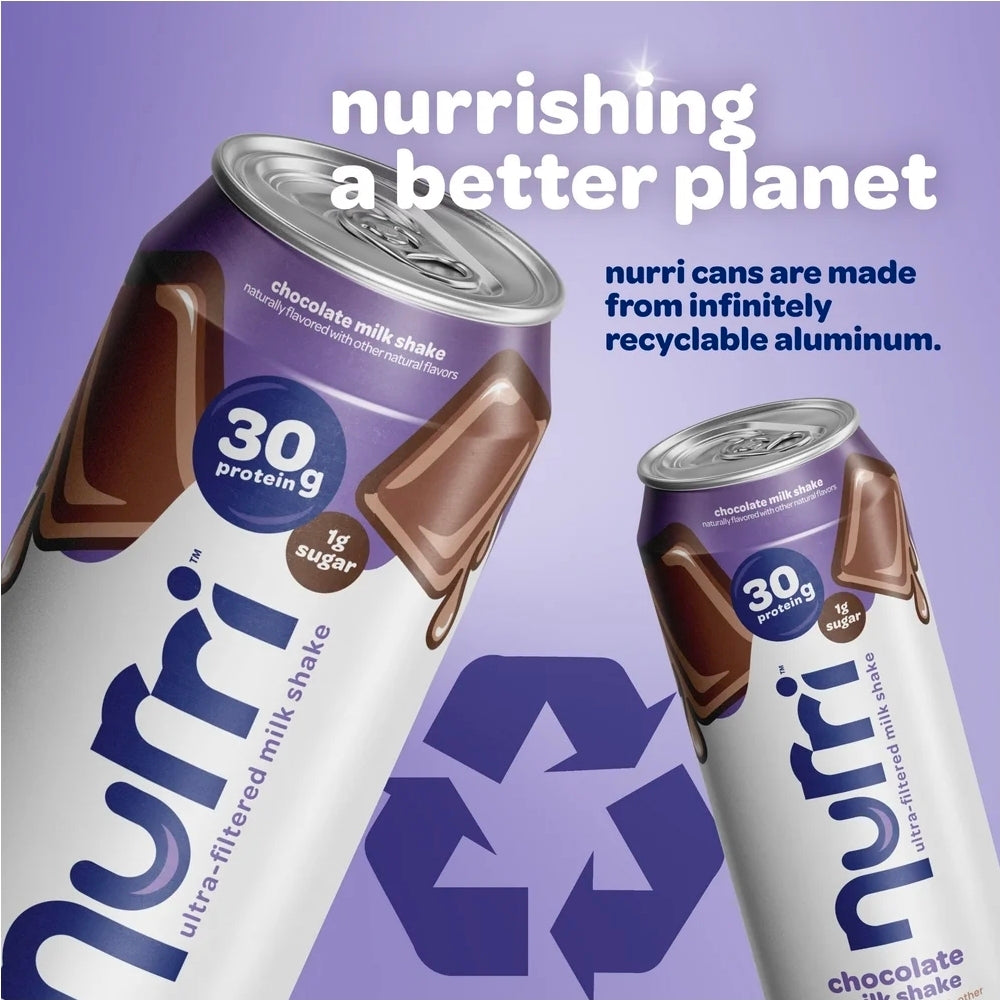 Nurri Ultra-Filtered Milkshake, 30g of Protein, Chocolate, 11 fl oz Can